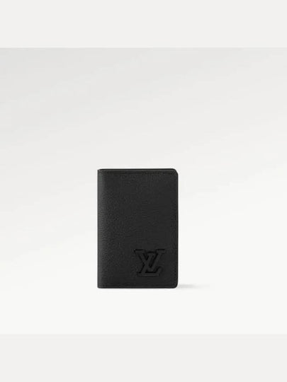 Aerogram Pocket Organizer Card Wallet Black - LOUIS VUITTON - BALAAN 2