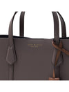 Perry Triple Compartment Small Tote Bag Dark Beige - TORY BURCH - BALAAN 8