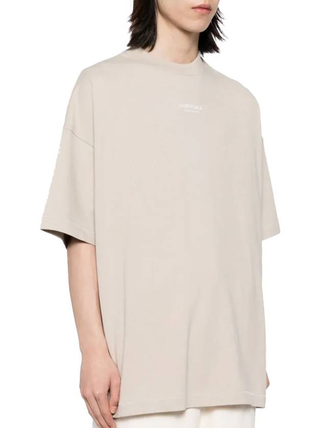 Fear of God Essentials Small Logo T Shirt Silver Men - FEAR OF GOD ESSENTIALS - BALAAN 4