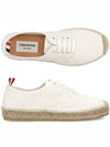 Canvas Espadrilles Heritage Low Top Sneakers White - THOM BROWNE - BALAAN 2