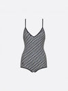 Women's Oblique Technical Dress Swimsuit Blue Black - DIOR - BALAAN 2