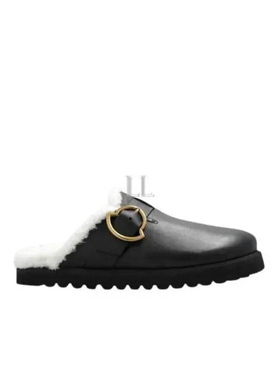 Leather Bell Mules Black - MONCLER - BALAAN 2