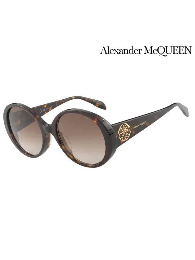 Sunglasses AM0285S 003 Round Acetate Women - ALEXANDER MCQUEEN - BALAAN 3