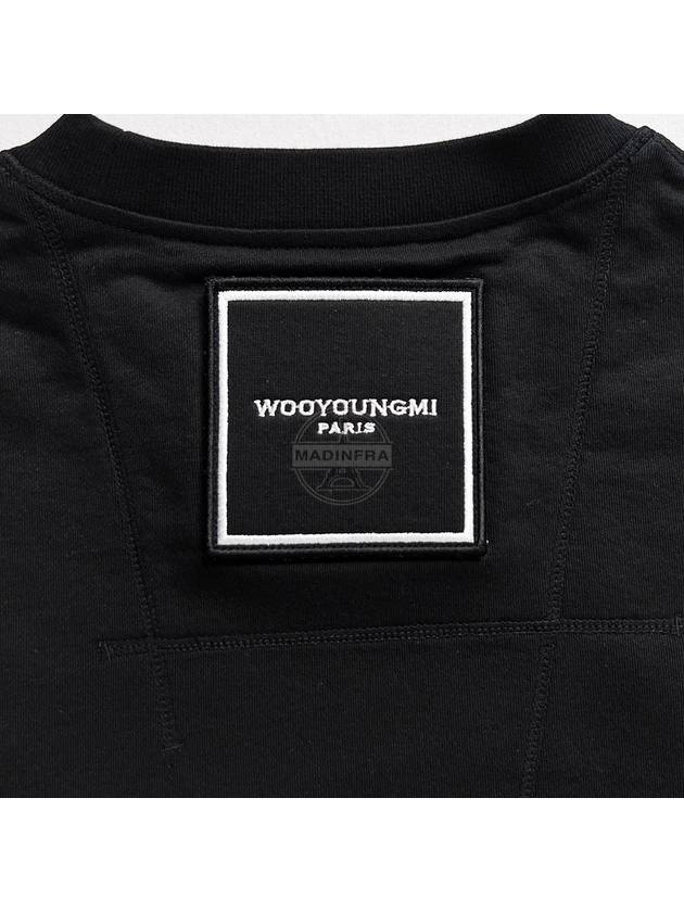 Square Label Sweatshirt Black - WOOYOUNGMI - BALAAN 8