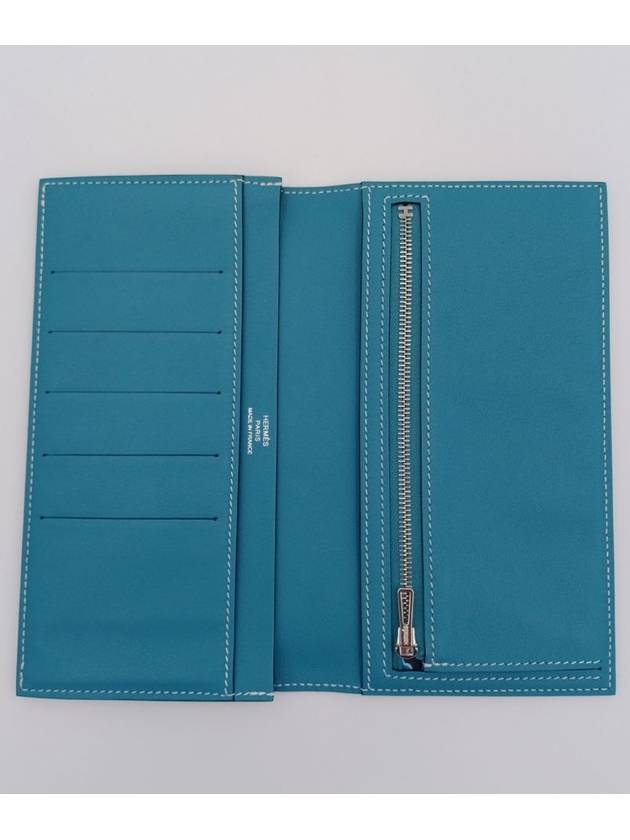 Silk'In Classic Long Wallet Blue - HERMES - BALAAN 9