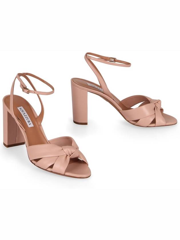 Aquazzura Nima Leather Sandals - AQUAZZURA - BALAAN 3