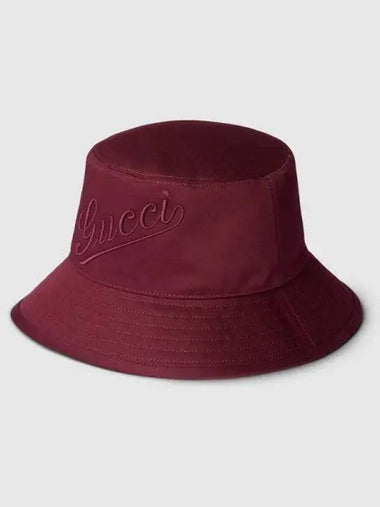 Cotton Bucket Hat Red - GUCCI - BALAAN 1