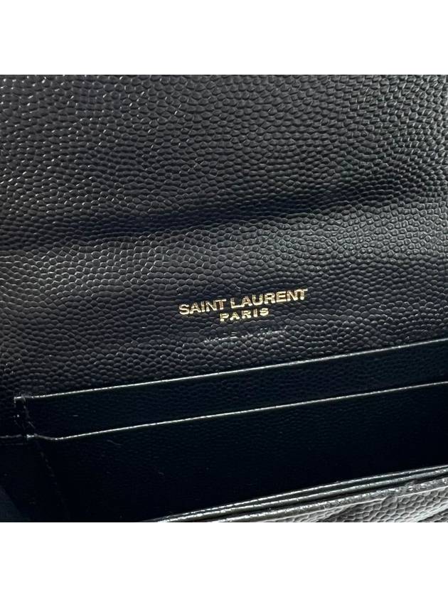 Envelope matelass gold card wallet black 414404 - SAINT LAURENT - BALAAN 7