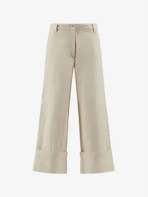 Cotton Wide Pants White - MONCLER - BALAAN 2