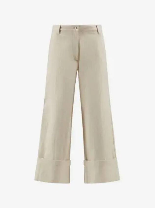 Cotton Wide Pants White - MONCLER - BALAAN 2