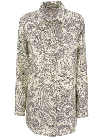 Paisley Print Silk Shirt 124004246 - ETRO - BALAAN 2