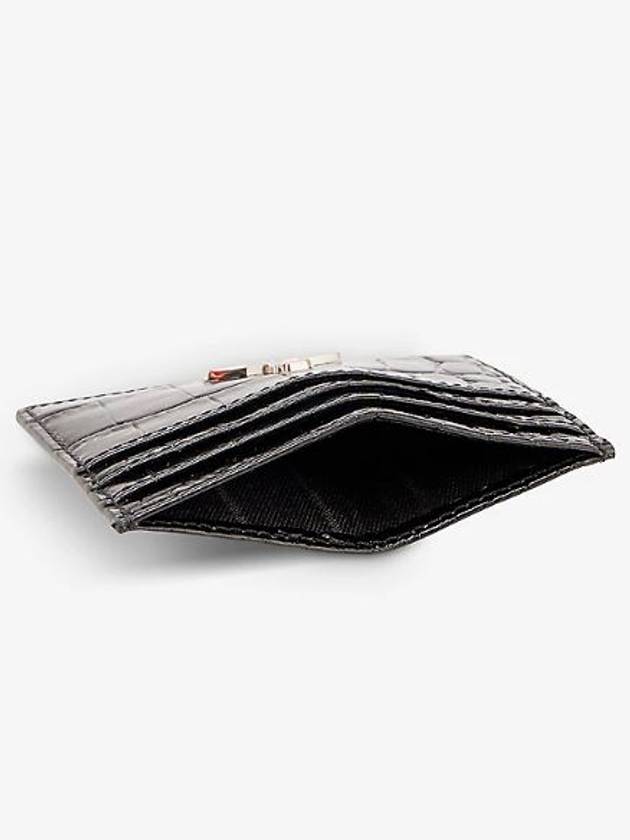 Women's Crocodile Card Wallet Black - VIVIENNE WESTWOOD - BALAAN 5