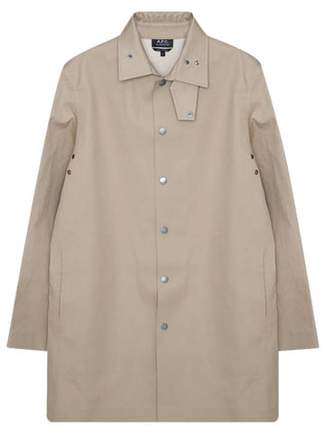 Thibault Cotton Trench Coat Beige - A.P.C. - BALAAN 1