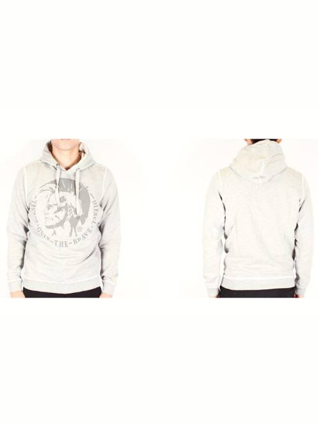 Men's Hoodie Mohawk Gray 912 - DIESEL - BALAAN 5