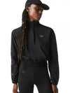 Women's Sports Loose Fit Track Jacket Black - LACOSTE - BALAAN 2