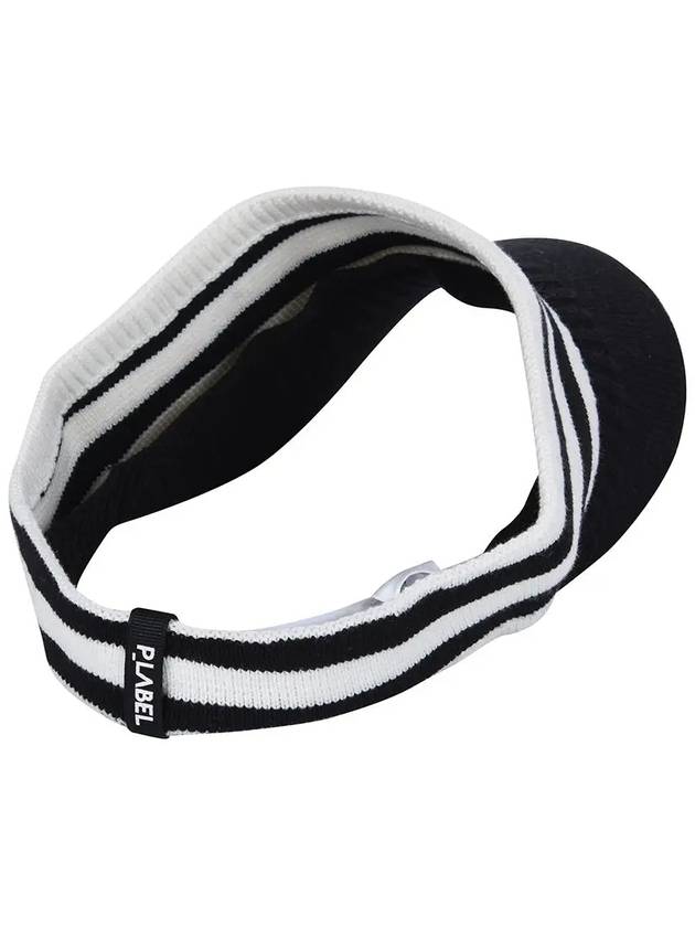 Color combination knit sun visor MX3MA510WHT - P_LABEL - BALAAN 6