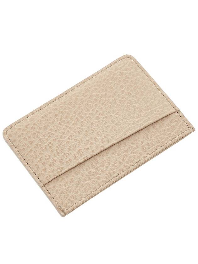 Grain Leather Stitch Card Wallet Beige - MAISON MARGIELA - BALAAN 8