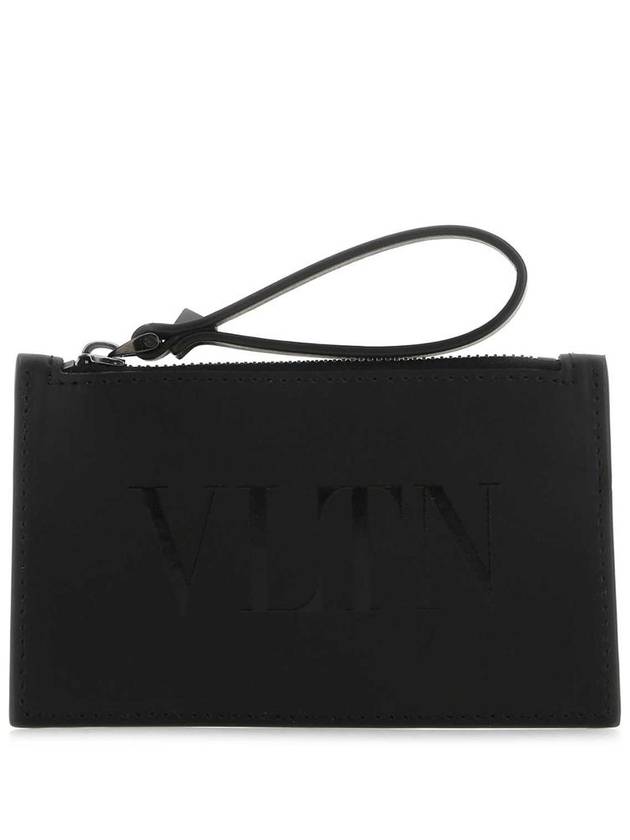 VLTN leather card wallet black - VALENTINO - BALAAN 2