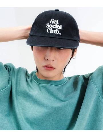 OG LOGO ROUND VISOR CAP BLACK - NET SOCIAL CLUB - BALAAN 1