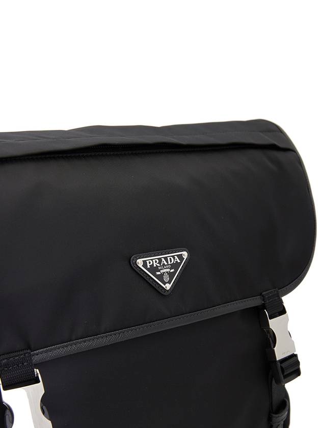 Re-Nylon Saffiano Shoulder Bag Black - PRADA - BALAAN 8