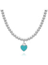 Heart Attack Bead Necklace Mint Green Silver - TIFFANY & CO. - BALAAN 4