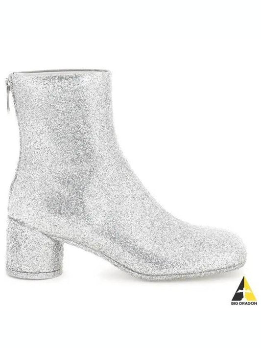 Glitter Ankle Middle Boots Silver - MAISON MARGIELA - BALAAN 2