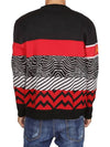 Logo Crew Neck Wool Knit Top Red Black - GIVENCHY - BALAAN 6