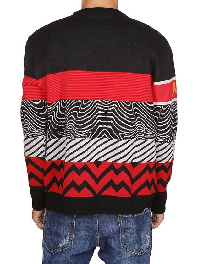 Logo Crew Neck Wool Knit Top Red Black - GIVENCHY - BALAAN 6