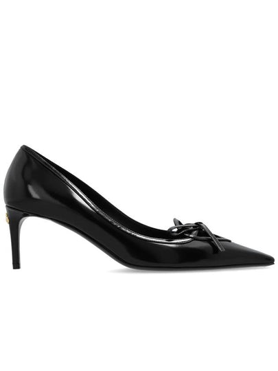 Shiny Calfskin Pumps Heel Black - DOLCE&GABBANA - BALAAN 2