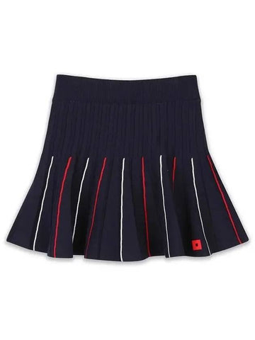 golfwear three-color pleated knit skirt navy - ONOFF - BALAAN 1