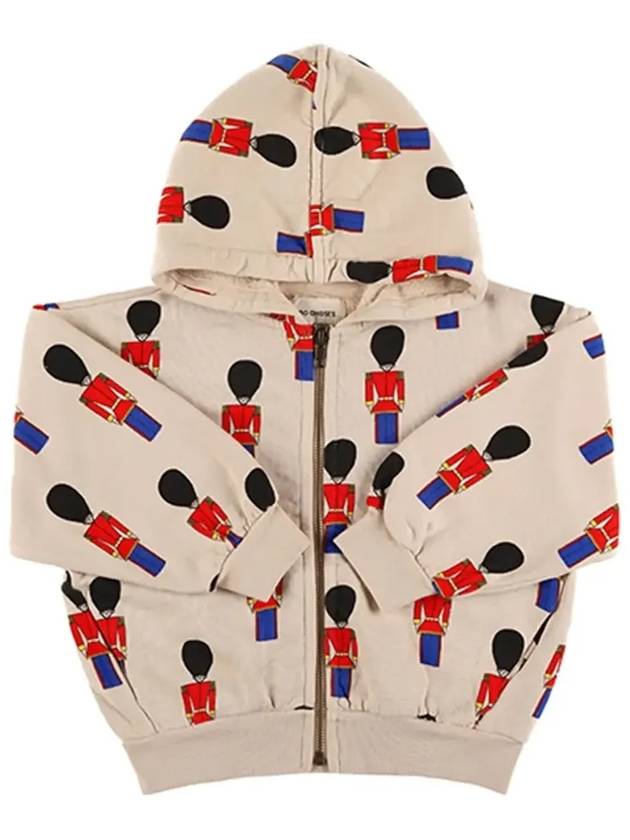 Kids Little Soldier Hooded Jacket Beige - BOBO CHOSES - BALAAN 5