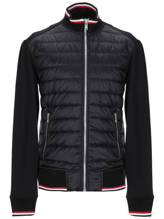 Assumption Sweat Zip-up Jacket Black - MOOSE KNUCKLES - BALAAN.