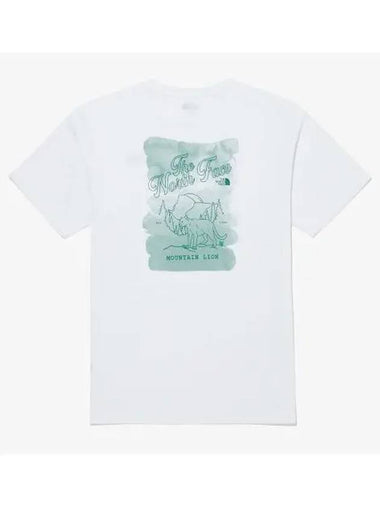 The North Face NT7UQ08K White Label One Earled Color Short Sleeve Round Tee - THE NORTH FACE - BALAAN 1