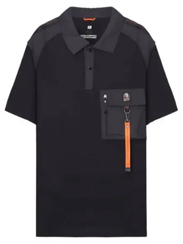 Men's Rescue Zwart Polo Shirt Black - PARAJUMPERS - BALAAN 2