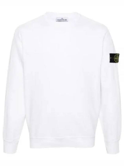 Cotton Crew Neck Sweatshirt White - STONE ISLAND - BALAAN 2