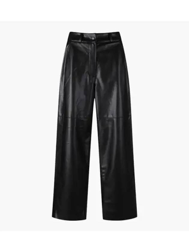 GOLF Women s Tapered Loose Fit Leather Pants - DESCENTE - BALAAN 1