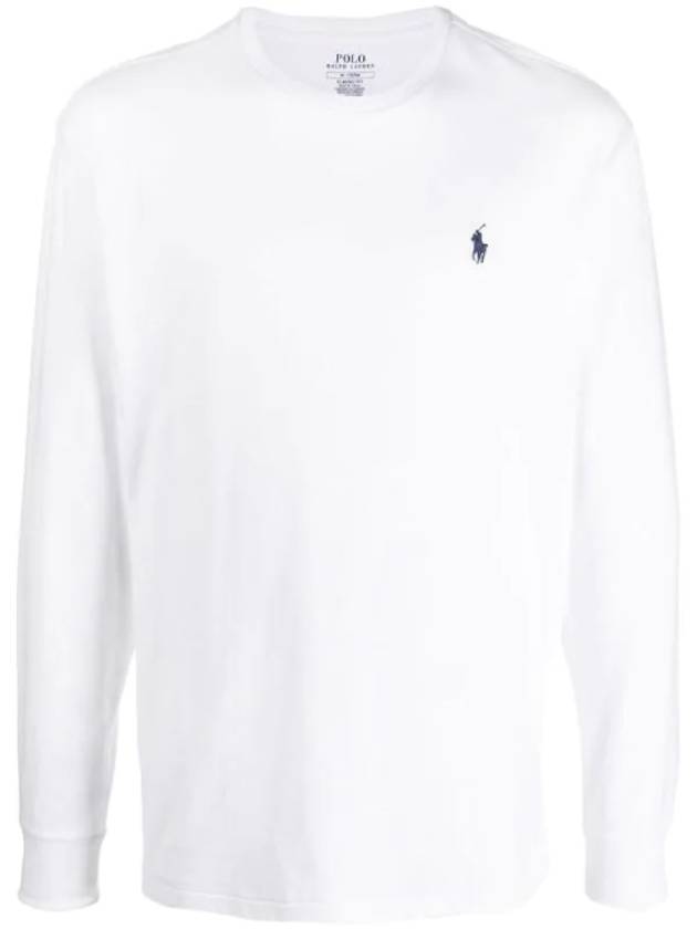 Embroidery Pony Classic Long Sleeve T-Shirt White - POLO RALPH LAUREN - BALAAN 1