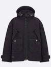 447C58A2380 9000 Macrocannage hooded anorak jacket - DIOR - BALAAN 1