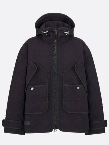 447C58A2380 9000 Macrocannage hooded anorak jacket - DIOR - BALAAN 1