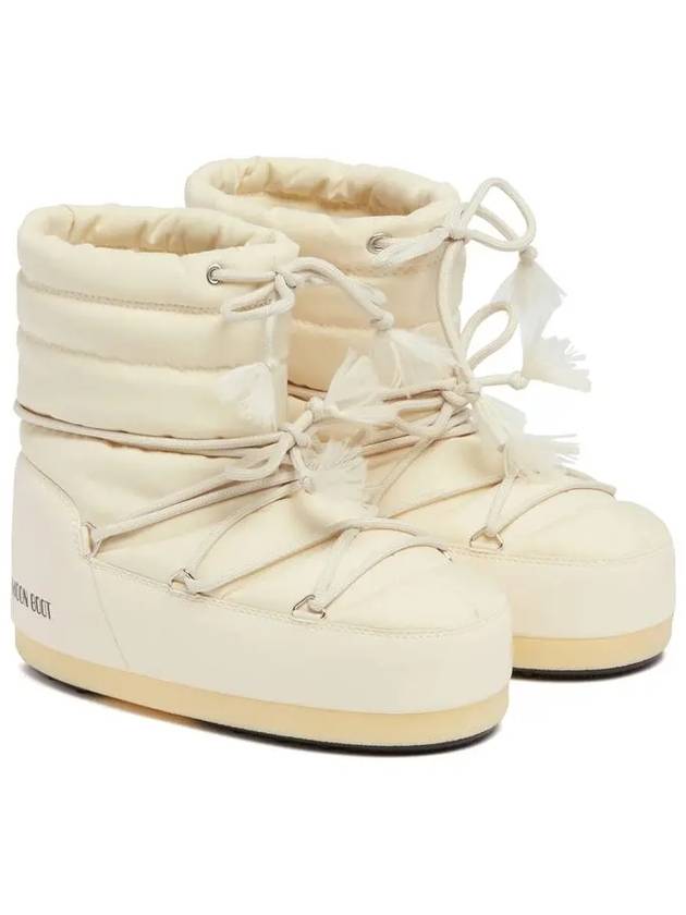 Icon Logo Print Winter Boots Cream - MOON BOOT - BALAAN 3