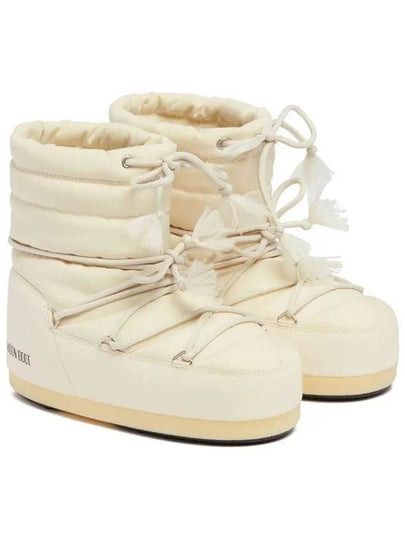 Icon Logo Print Winter Boots Cream - MOON BOOT - BALAAN 2