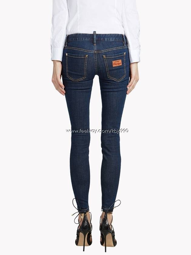 Women's Jeans Medium Waist Twiggy Jeans 72LA0796 - DSQUARED2 - BALAAN 3