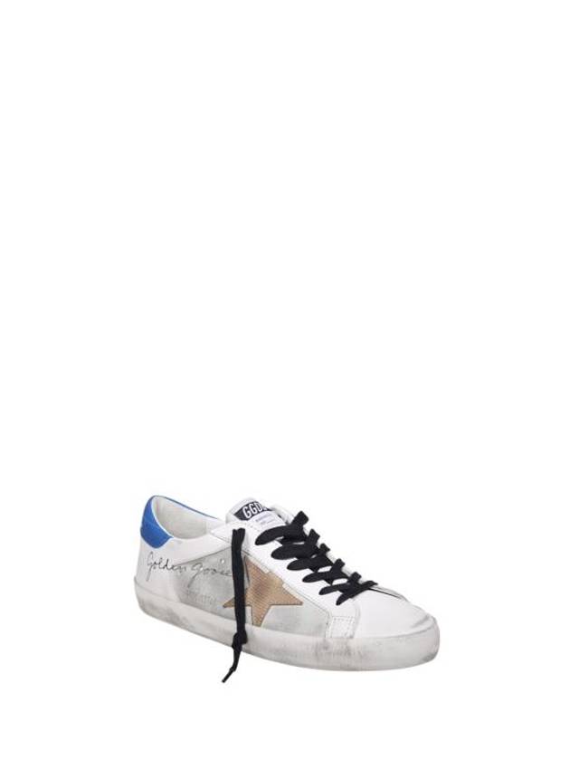 Superstar Leather Low Top Sneakers Blue White - GOLDEN GOOSE - BALAAN 3