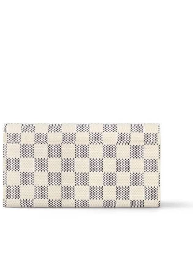 Women's Sara Damier Azur Long Wallet Ivory - LOUIS VUITTON - BALAAN 4