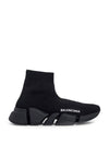 Women's Speed 2 0 Recycled Knit High Top Sneakers Black - BALENCIAGA - BALAAN 2