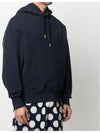 Embroidered Heart Logo Hoodie Navy - AMI - BALAAN 3