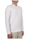 Raw Hand Cotton Crewneck Knit Top White - STONE ISLAND - BALAAN 4