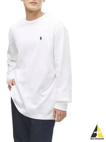 Classic fit jersey long sleeve t shirt white - POLO RALPH LAUREN - BALAAN 1