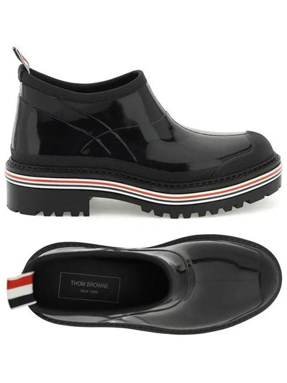 Women's Molded Rubber Garden Middle Boots Black - THOM BROWNE - BALAAN 2