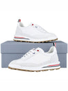 Fine Kid Suede Tech Runner White - THOM BROWNE - BALAAN 11